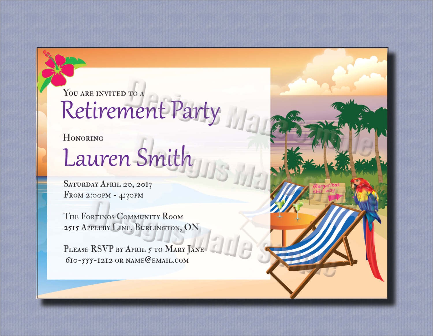retirement party invitations template