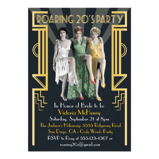 great gatsby party invitations