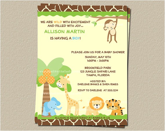 post jungle theme invitations free printable