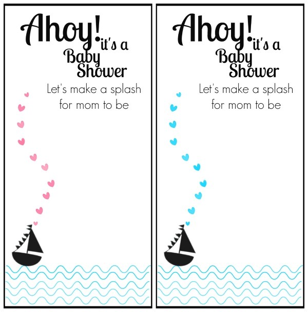 free nautical baby shower invitation templates