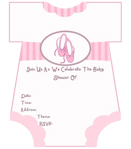 awesome free printable baby shower invitations for girls