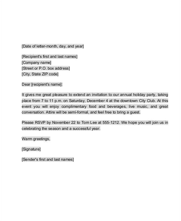 invitation letter pdf