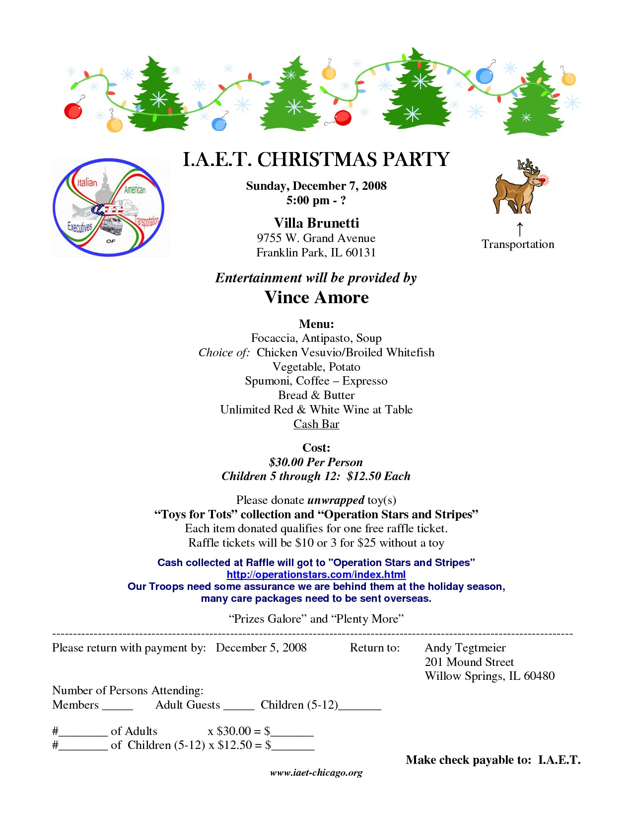 sample of invitation letter for christmas party