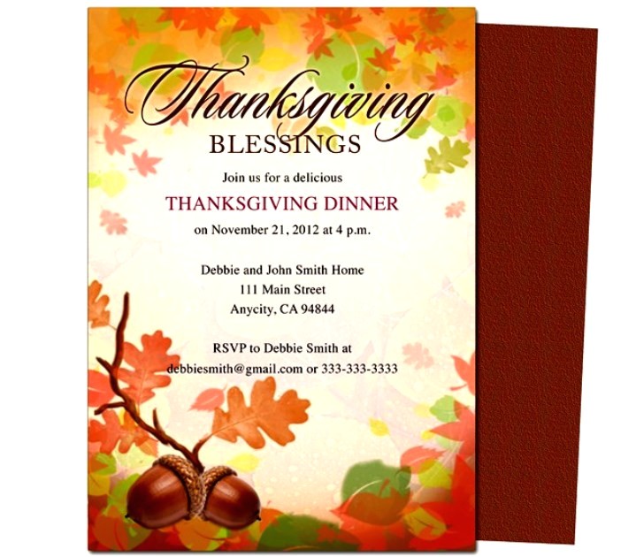 thanksgiving invitations blank templates