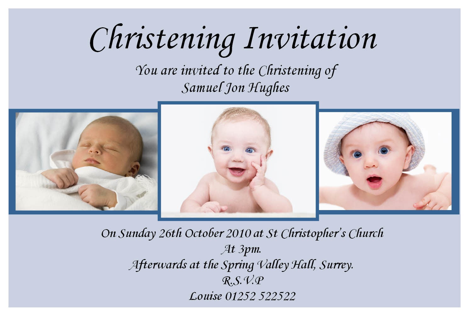 sample invitation card design of christening and baptism
