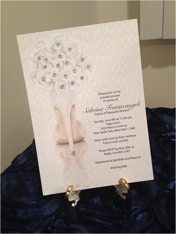 bridal shower invitations bridal shower shoe