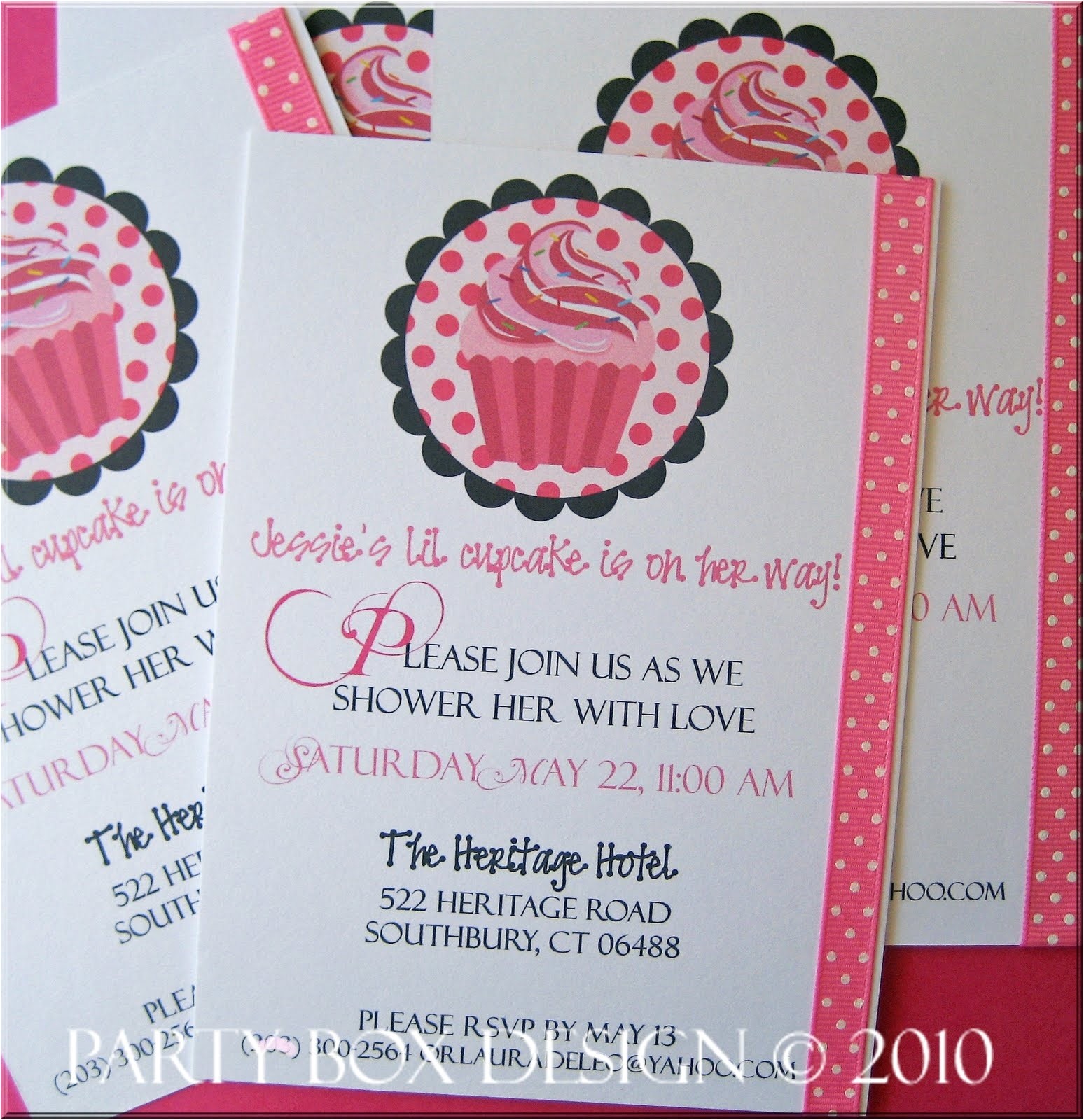 cupcake baby shower invitations template