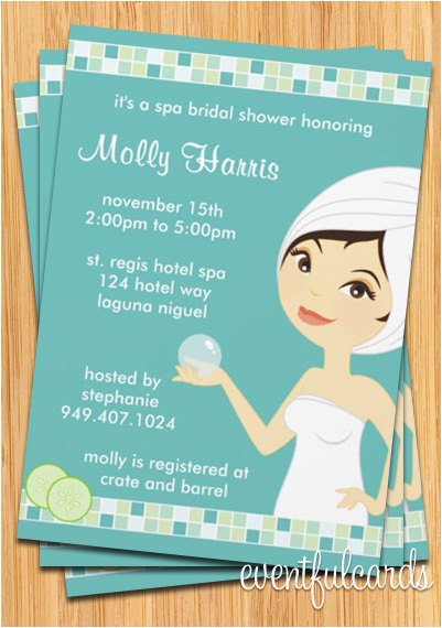 spa party invitation great for birthdays