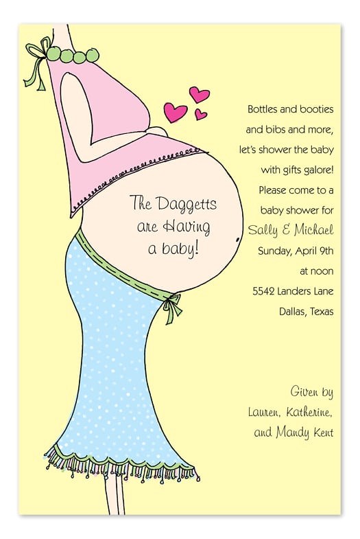 baby shower invitation template word