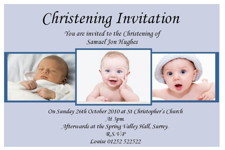 baptism invitations