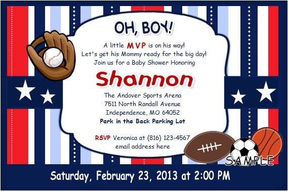 sports themed baby shower ideas