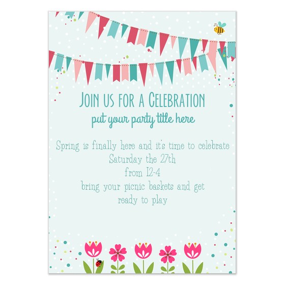 spring fling celebration invite