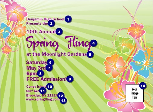 Spring Fling Invitation Redesigned Product