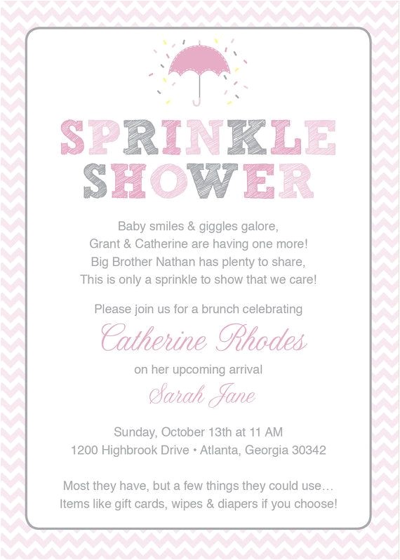 baby sprinkle invitations