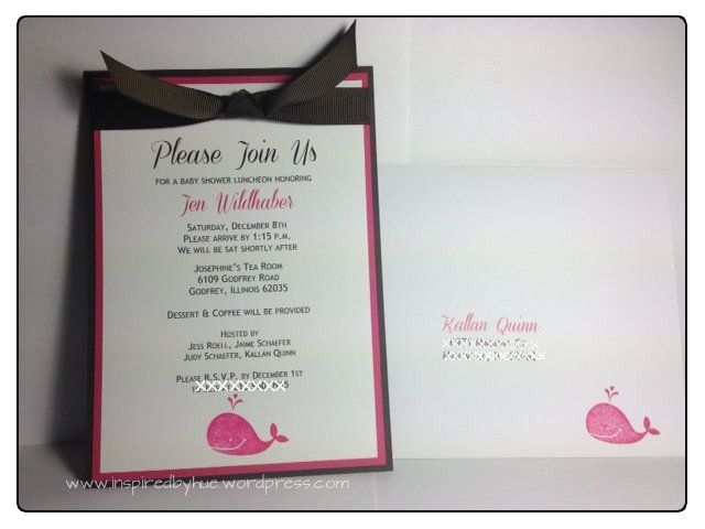 stampin up baby shower invitations