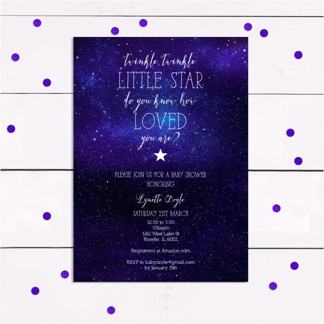 starry night party invitation