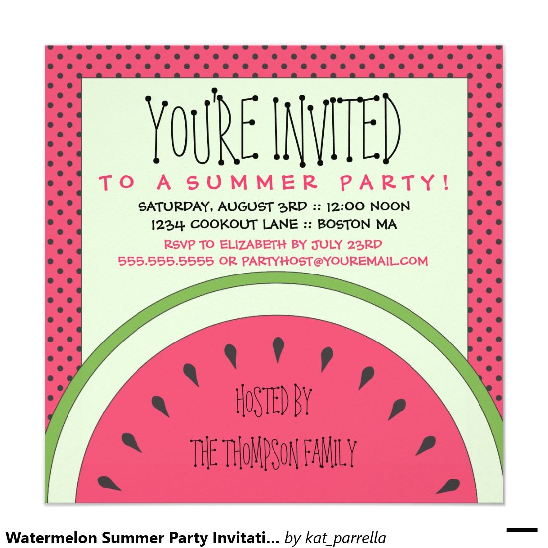 summer party invitations wording