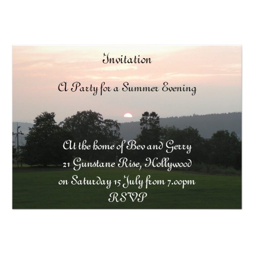 sundown party custom announcement