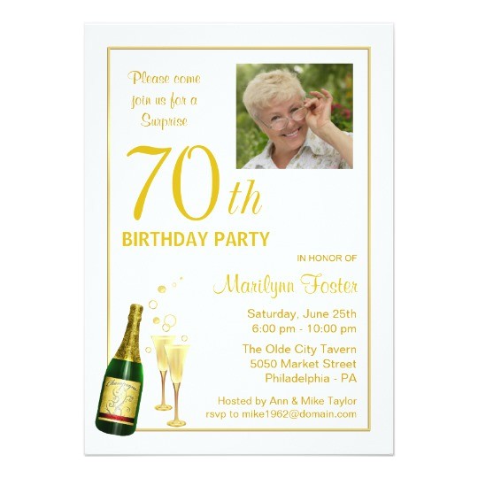 surprise 70th birthday invitations