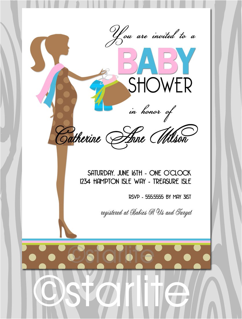 baby shower invitation gender surprise
