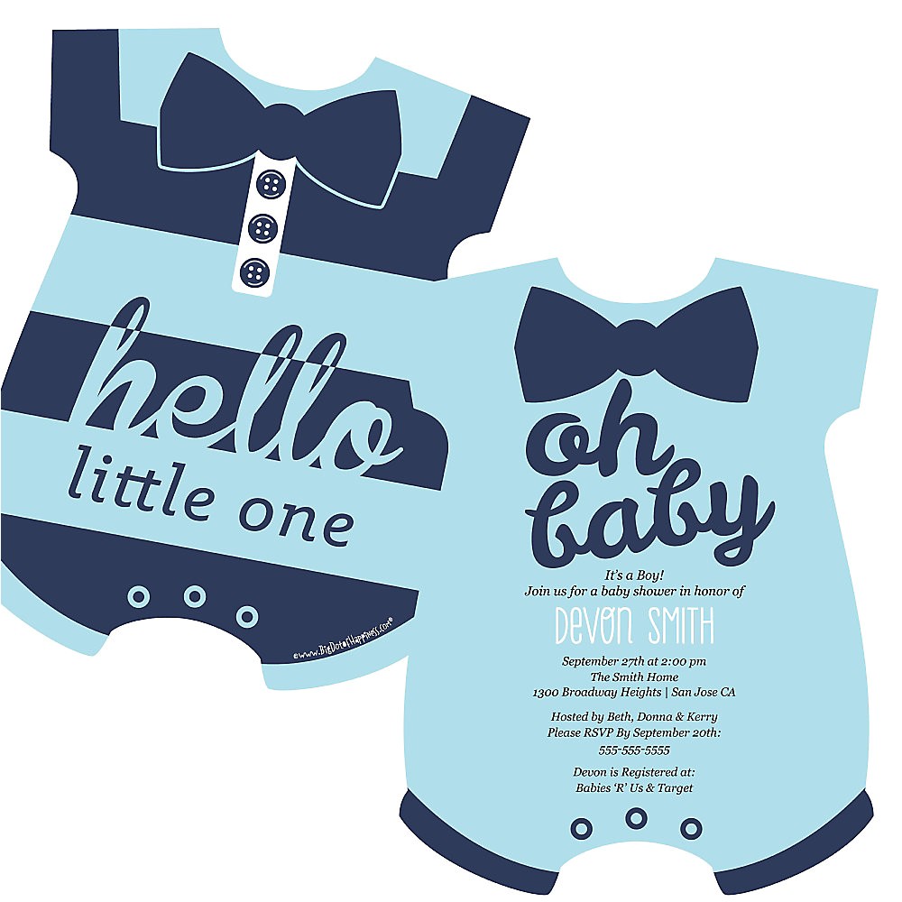 appelaing baby shower invitations with blue themed cards colors and unique fonts style plus and t shirt shaped card