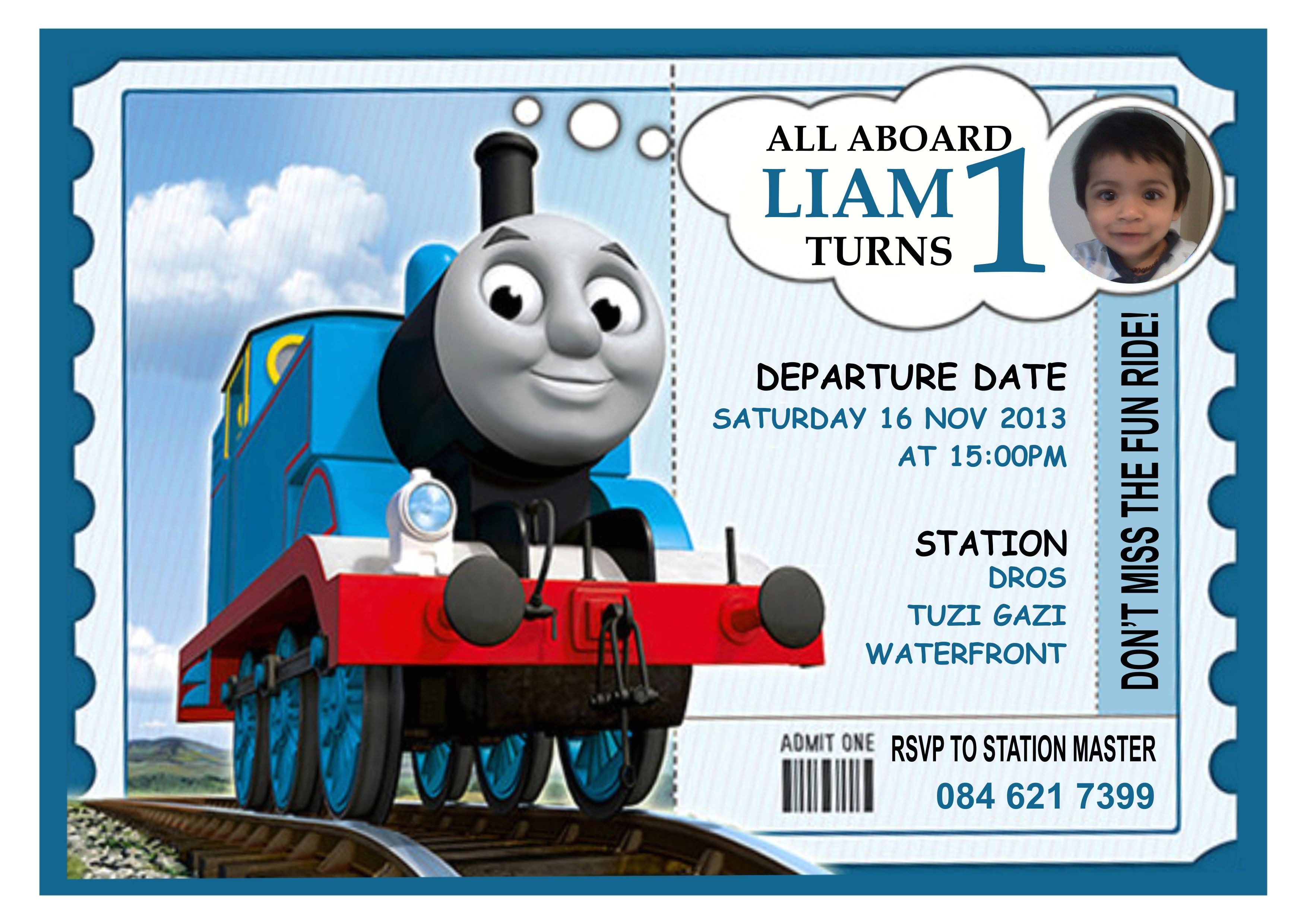 train birthday invitations