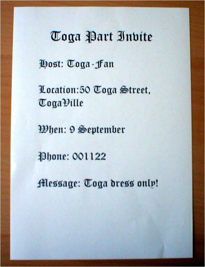 toga party invitations 3