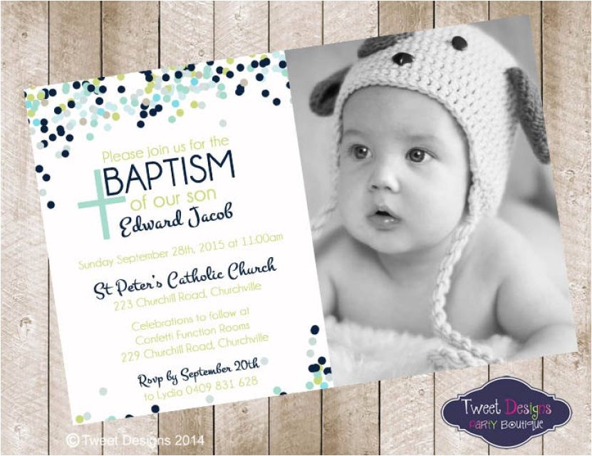 boy baptism invitations