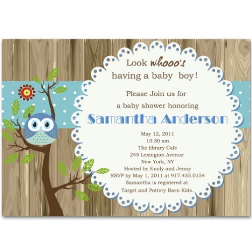fabulous and unique baby boy shower invitation bs237