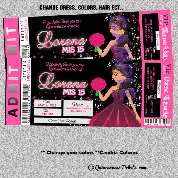 pink quinceanera invitations