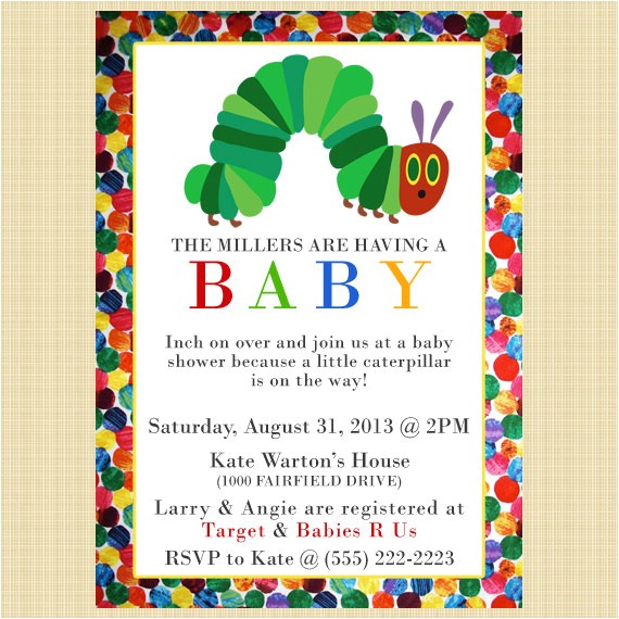 the very hungry caterpillar baby shower