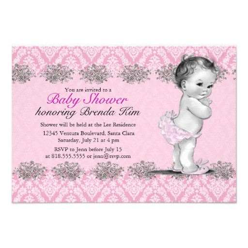 victorian baby shower invitations