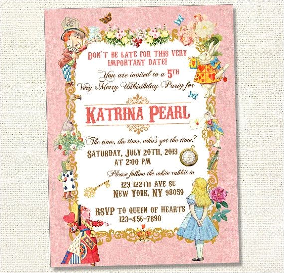 vintage birthday invitations