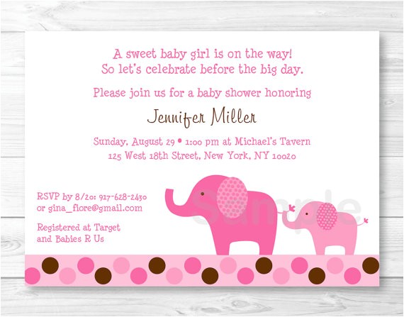 vistaprint elephant baby shower invitations