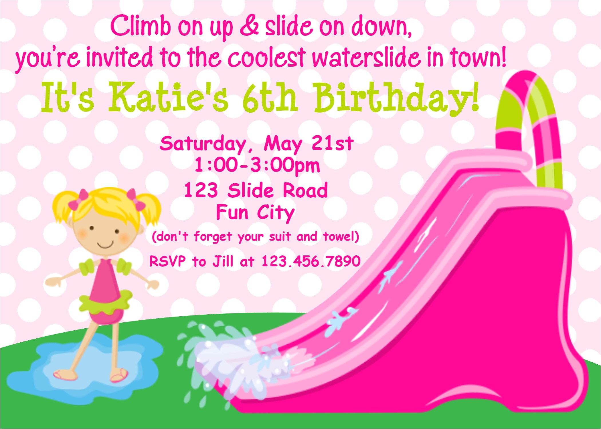 water party invitations