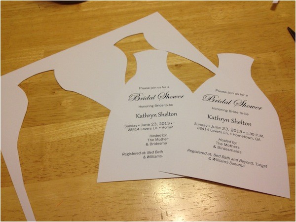 how to diy bridal shower invitations