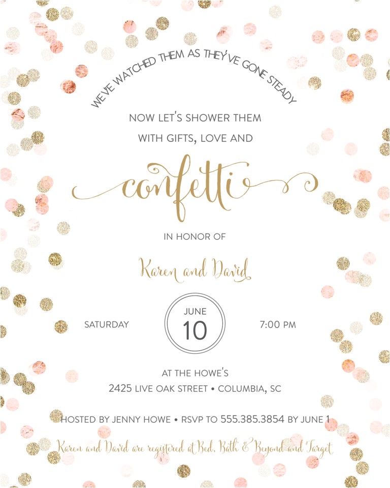 bridal shower invitation wording ideas
