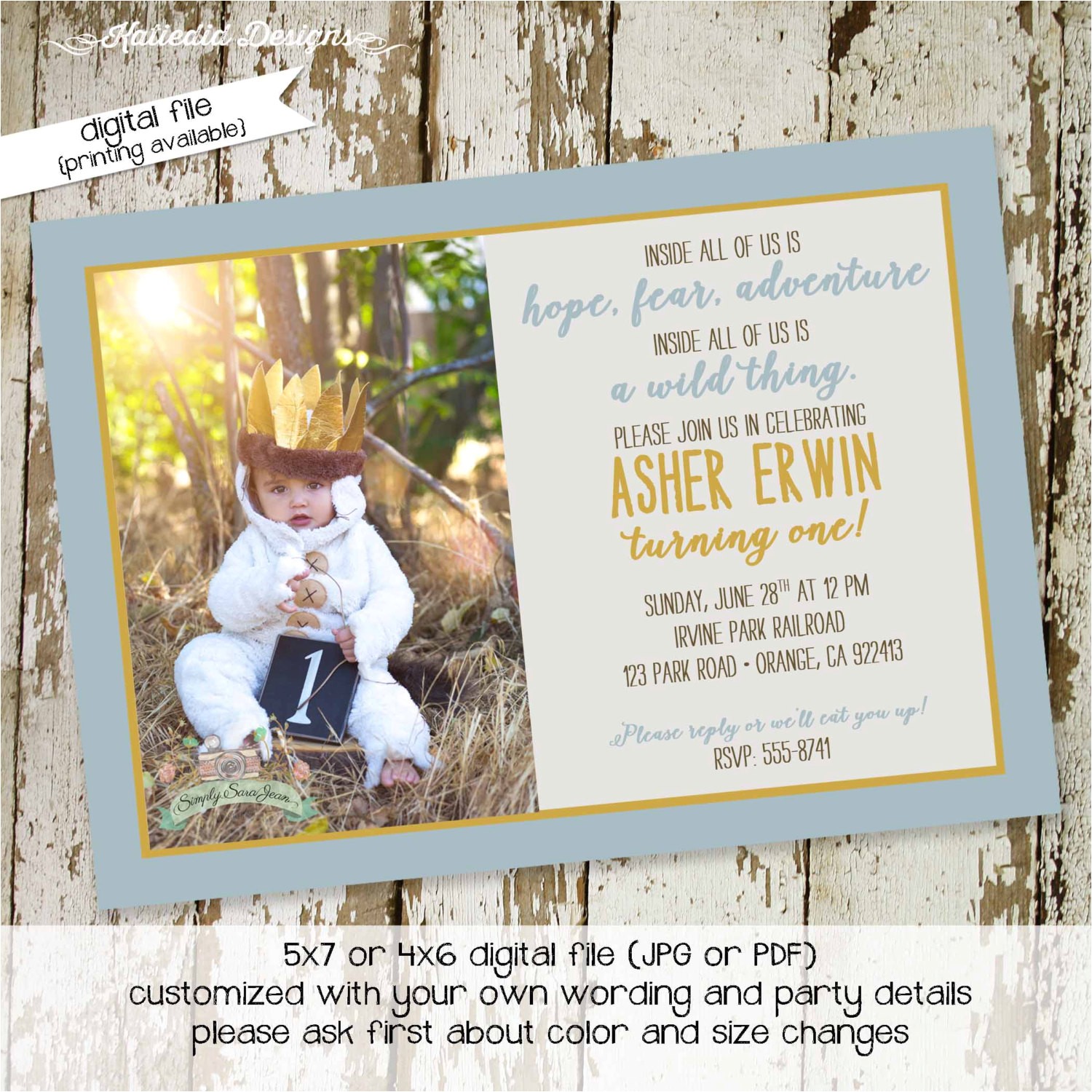 where the wild things are invitations