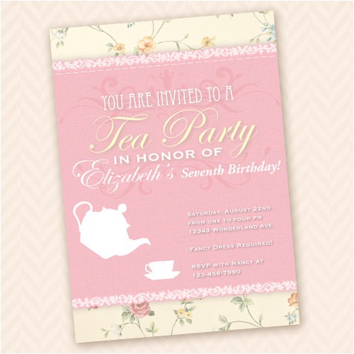 whimsical girls tea party birthday