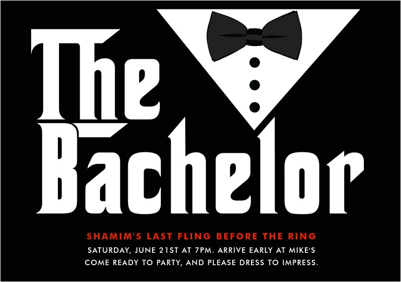 bachelor party invites