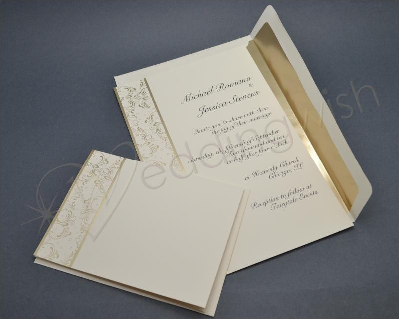 wedding wilton royal lining gold wedding invitation kits x pack