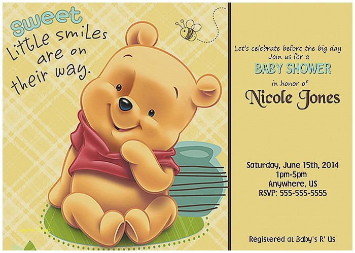 winnie the pooh baby shower invitations templates