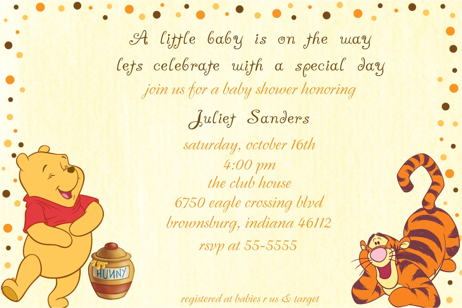 classic winnie the pooh baby shower invitations