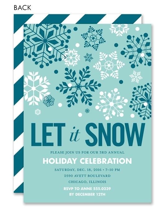 winter wonderland party invitations