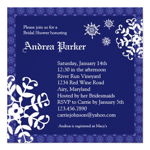 winter wonderland bridal shower invitation 161381446872408692