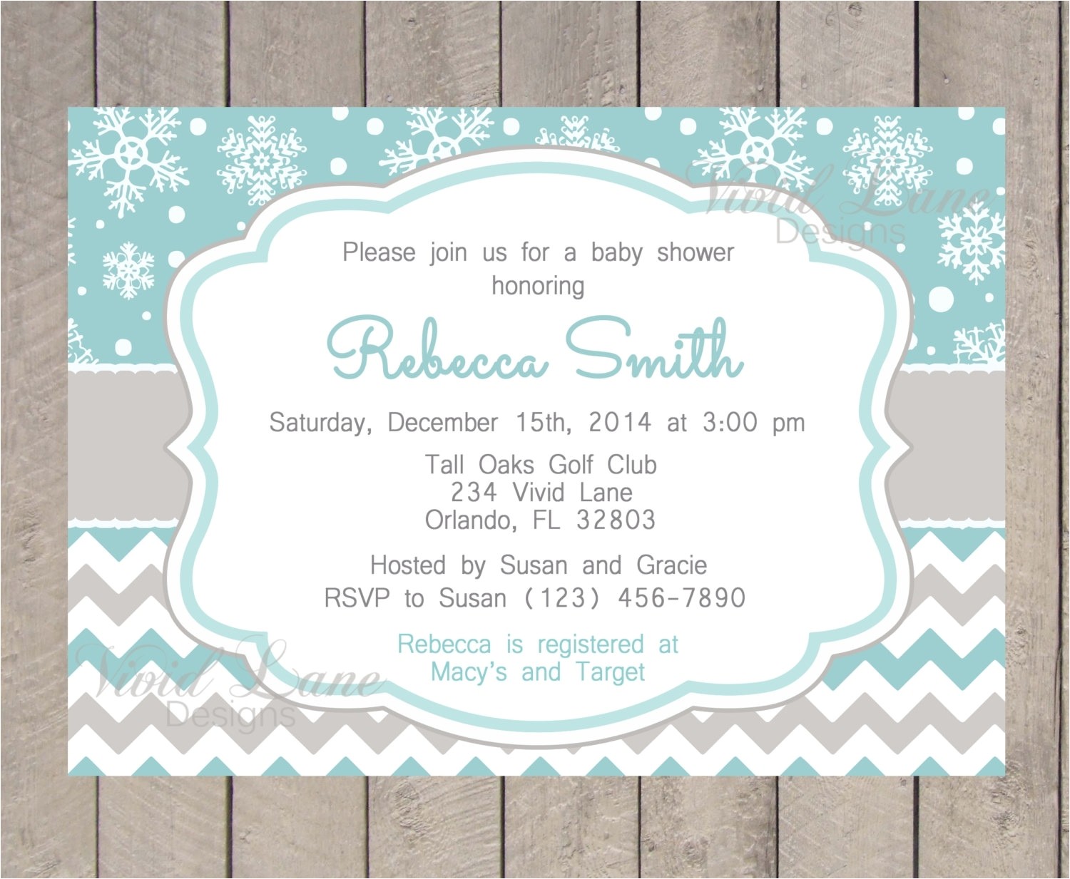 winter baby shower invitations template