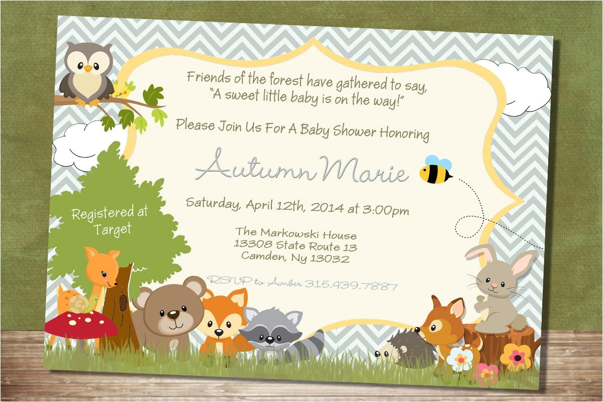 unique ideas for woodland creatures baby shower invitations free with charming design of create easy woodland creatures baby shower invitations designs silverlininginvitations