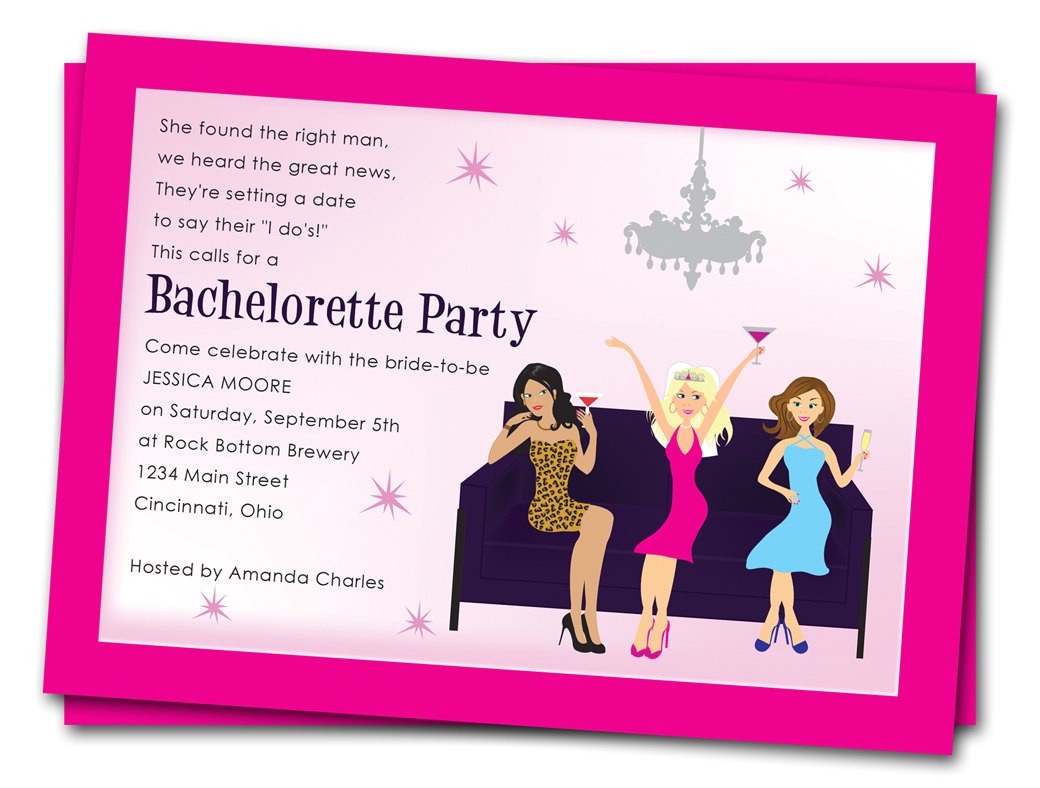 Wording for A Bachelorette Party Invitation Bachelorette Party Invitation Wording