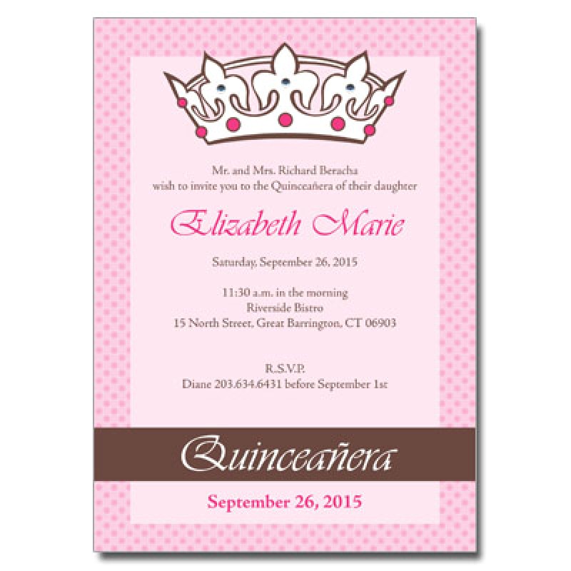 Wording for Quinceanera Invitations In English Quince Invitation In English orderecigsjuice Info
