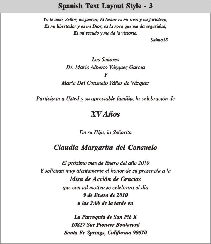 wedding invitation wording in spanish